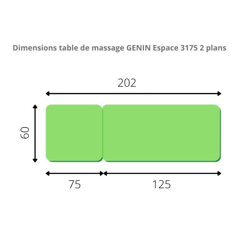 Table De Massage 2 électrique 2 Plans Espace 3175 Sisselpro Fr